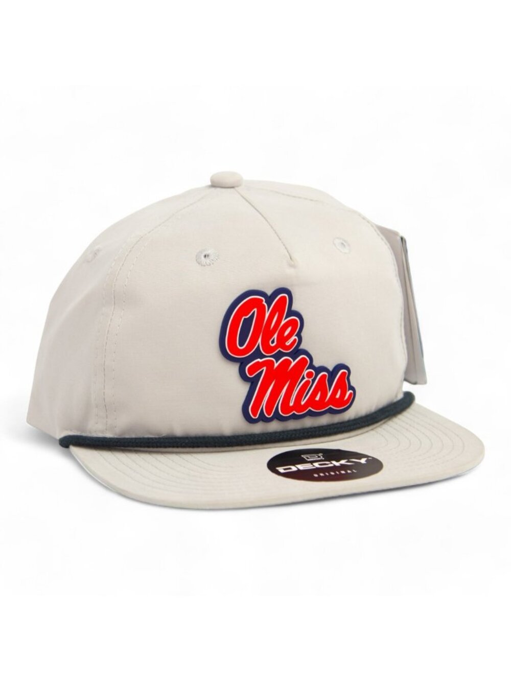 Ole Miss Rebels 3D Classic Rope Hat- Grey/ Charcoal